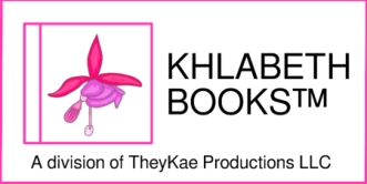 Khlabeth Books logo with pink flower drawing