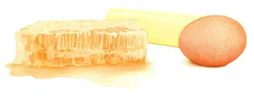 honeycomb, butter, egg - Great Lakes food, non-fiction book publisher, mindful cooking books